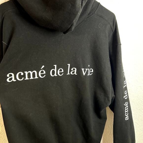 Acmé de la vie ADLV BABY FACE HOODIE BLACK DONUT Size 1 Unisex Black - Picture 10 of 14